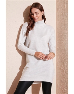 Туника-хиджаб Modest с высоким воротником и длинными рукавами 4614585, светло-серый Lela