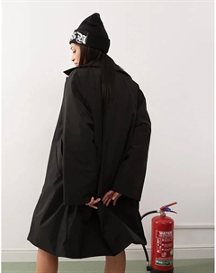 Утепленное пальто Tami черного цвета Weekday