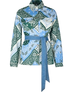 Куртка-рубашка с принтом, синий Liu jo