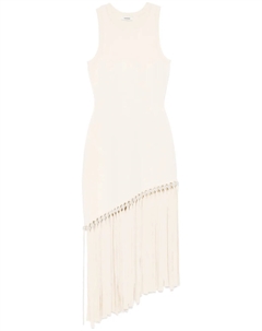 Платье мини с бахромой, нейтральный Sandro