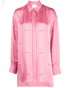 Рубашка в полоску с жаккардовым логотипом, розовый Givenchy