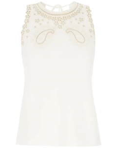 Топ без рукавов со шнуровкой, белый Paul smith