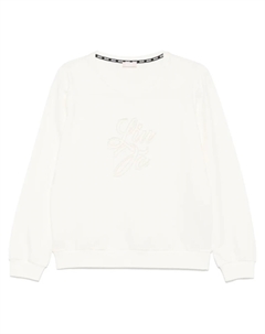 Толстовка с нашивкой-логотипом, белый Liu jo