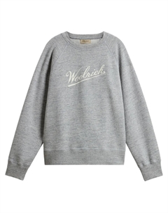 Свитер с круглым вырезом, серый Woolrich