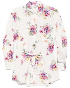 Рубашка с цветочным принтом, белый Liu jo