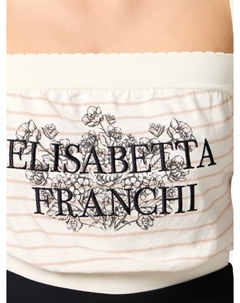 Майка с логотипом, белый Elisabetta franchi