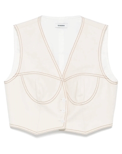 Топ без рукавов, нейтральный Sandro