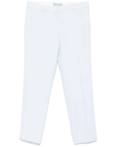 Зауженные брюки со складками, синий Ermanno scervino