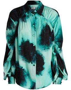 Футболка с принтом, зеленый Del core