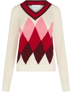 Джемпер из хлопка и кашемира, белый Ballantyne