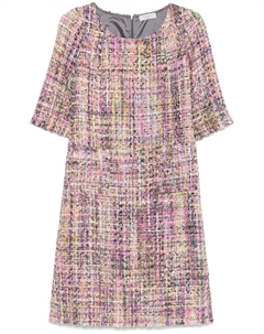 Твидовое платье миди, розовый Charlott