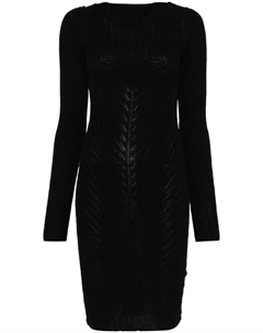 Трикотажное платье мини, черный Rick owens