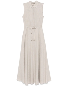 Платье-рубашка макси, нейтральный Herno
