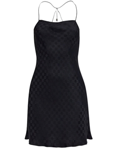 Мини-платье с монограммным узором, черный Amiri