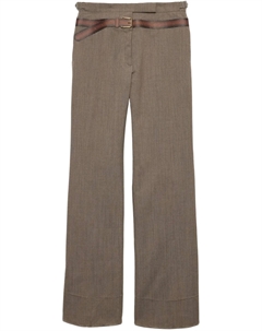 Шерстяные брюки, нейтральный Prada