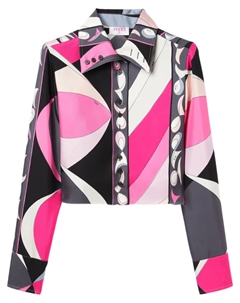 Укороченная рубашка Presci, черный Pucci