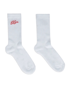 Носки вязки интарсия, белый Msgm