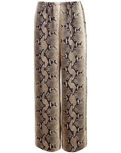 Укороченные брюки Mindy с принтом, черный Khaite