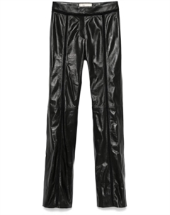 Кожаные брюки, черный Blumarine