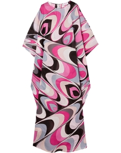 Платье-кафтан с принтом onde, черный Pucci