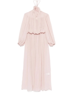 Платье макси с брошью, розовый Blumarine