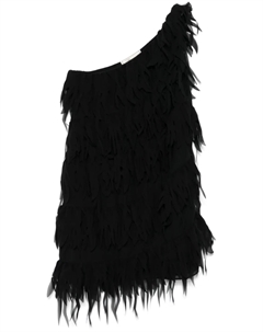 Платье мини с бахромой, черный Blumarine