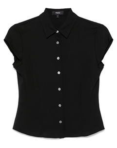 Рубашка с рукавами кап, черный Theory