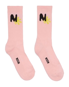 Носки с логотипом, розовый Msgm