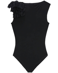 Боди с оборками, черный Msgm