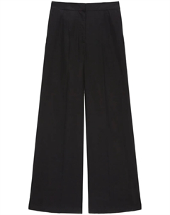 Брюки палаццо с завышенной талией, черный Msgm