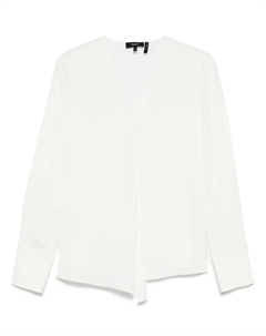 Блузка из ткани жоржет, белый Theory