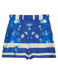 Шорты с принтом, синий Msgm