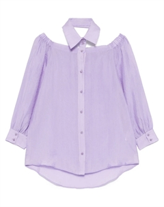 Рубашка с вырезами, фиолетовый Patrizia pepe