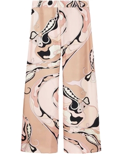 Брюки с принтом «Орхидея», нейтральный Pucci