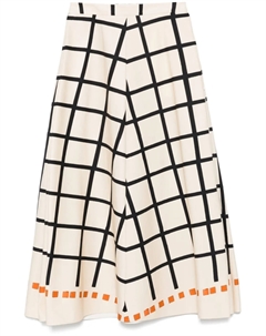 Юбка макси в клетку, нейтральный Co. go