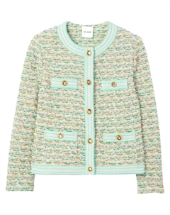 Твидовый жакет, зеленый St. john