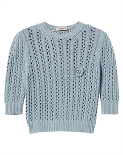 Джемпер крючком, синий Twinset
