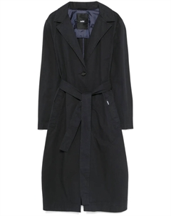 Тренч с поясом, синий Add