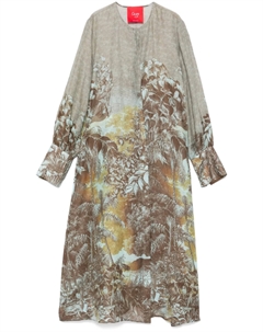 Платье миди с принтом, коричневый Co. go