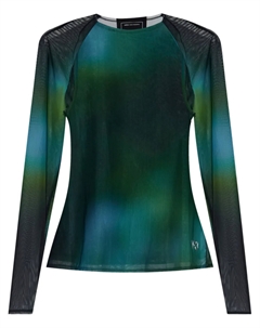 Градиентный топ с длинными рукавами, зеленый Y-3