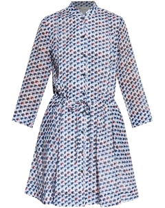 Мини-платье с принтом, синий Tory burch