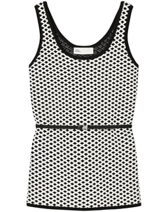 Жаккардовый топ, черный Tory burch