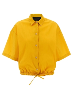 Рубашка, украшенная стразами, желтый Fabiana filippi