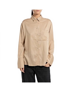 Рубашка W2121B.000.85062, коричневый/бежевый Replay