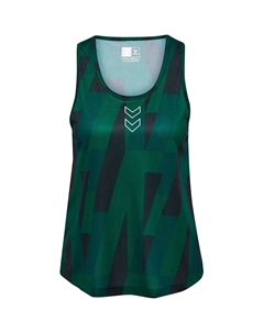 Футболка Court AOP Light Weight woman, зеленый Hummel