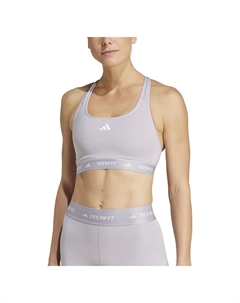 Спортивный бюстгальтер Techfit Medium Medium Impact, серый Adidas