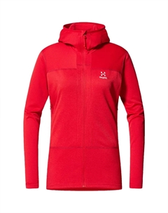 Толстовка Roc Flash Mid full zip, красный Haglöfs