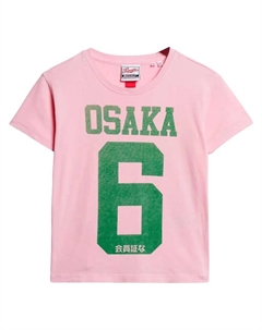 Футболка Osaka 6 Kiss Print 90´S, розовый Superdry