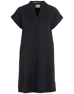 Платье Schlupf aus einem Leinenmix, черный Camel active