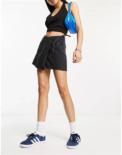 Черные джинсовые шорты Asos